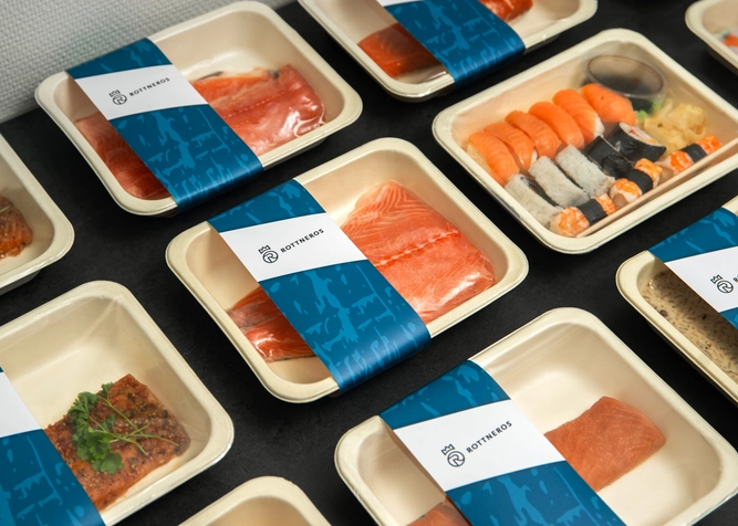 Case ready sustainable trays for food