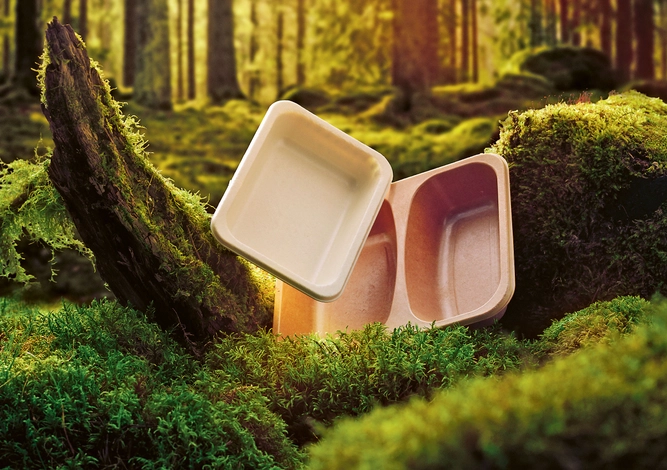 Nature by Rottneros trays in the forest